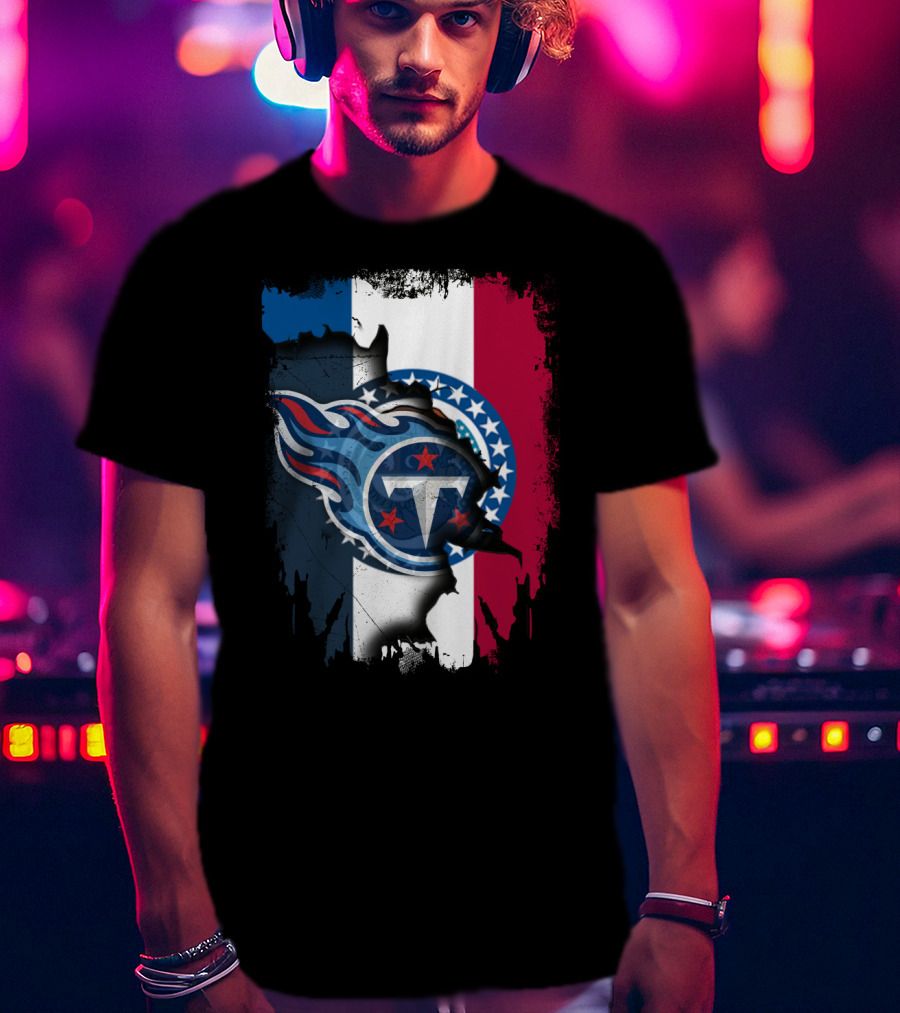 Missouri Pride Meets Titans Icon On Flag Background T-Shirt