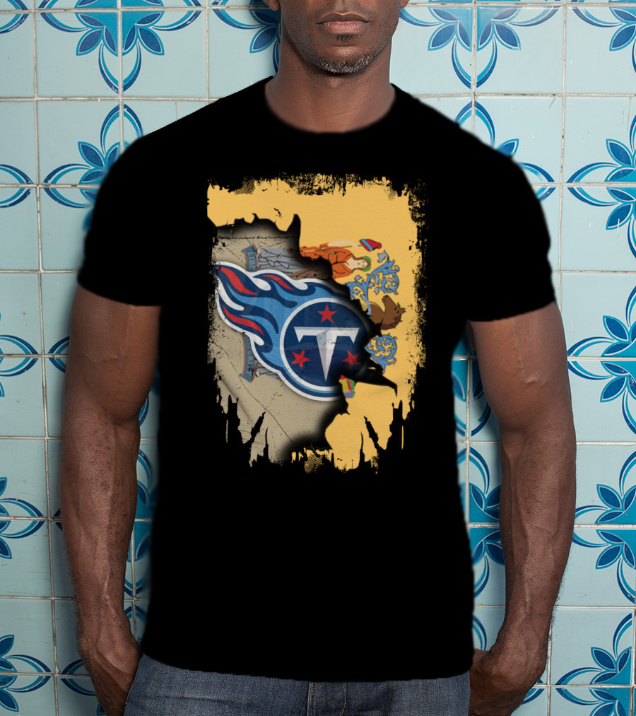 New Jersey State Pride With Titans Logo Symbolism T-Shirt