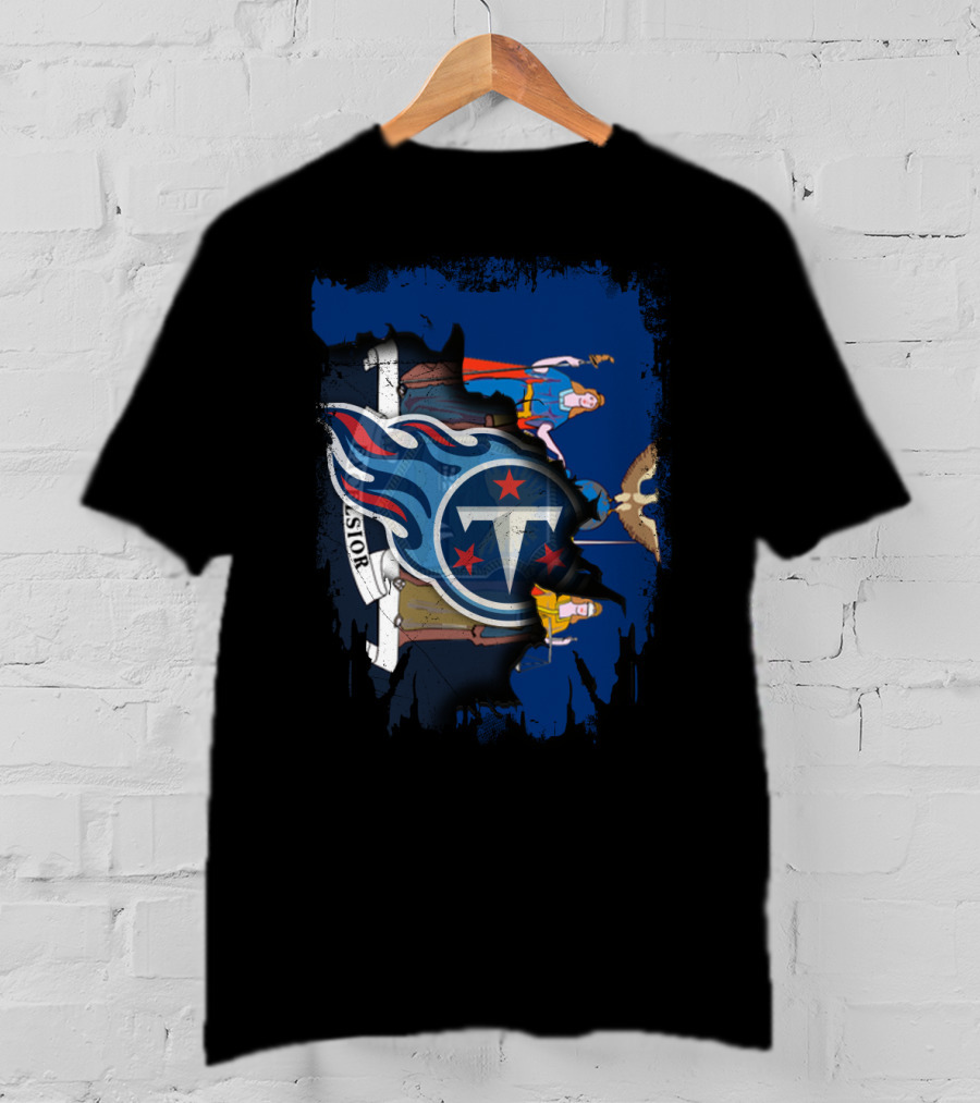 Excelsior Together New York Titans Flame Logo Crest T-Shirt