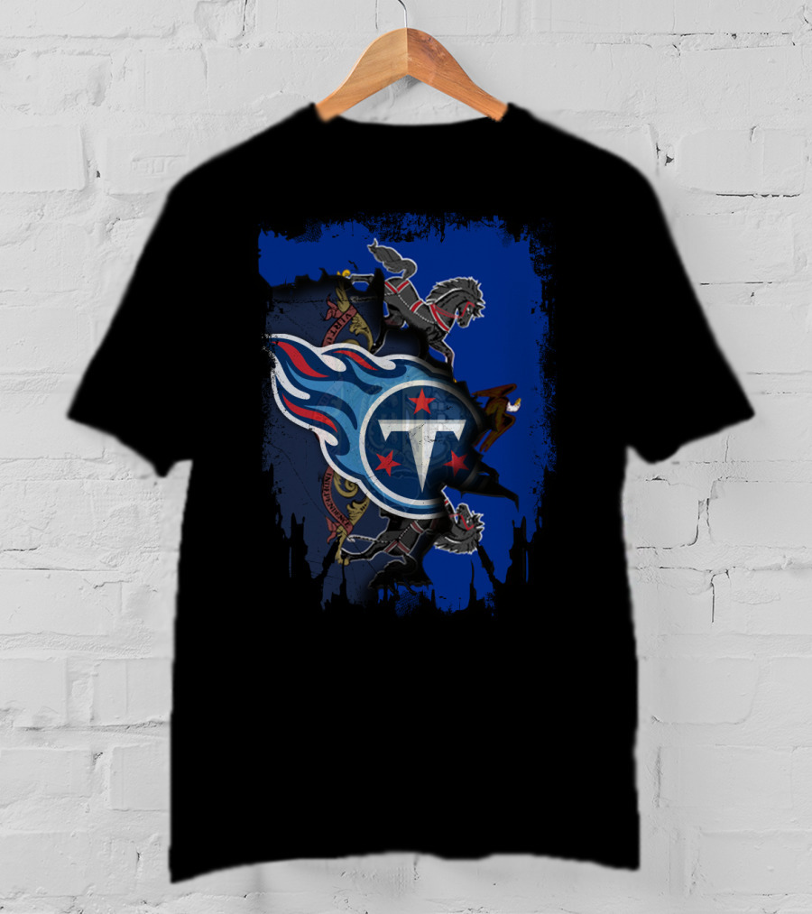 Pennsylvania Titans Collaboration With State Emblem And Horses T-Shirt