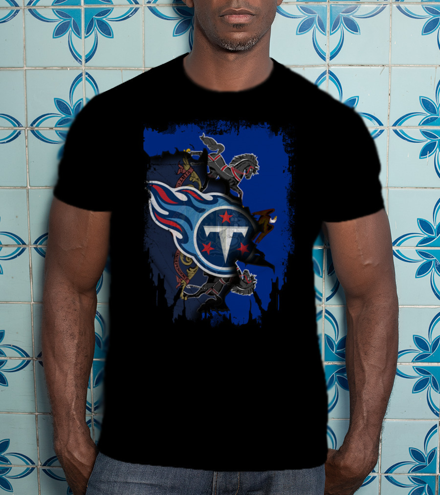 Pennsylvania Titans Collaboration With State Emblem And Horses T-Shirt