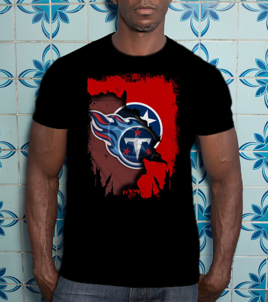 Tennessee Titans Together State Flag Fusion T-Shirt