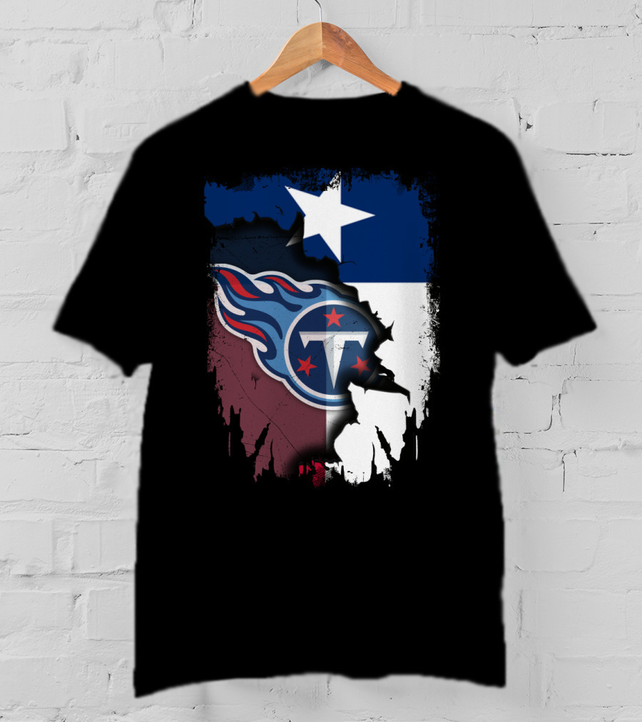 Together Titans Texas Flag Fusion T-Shirt