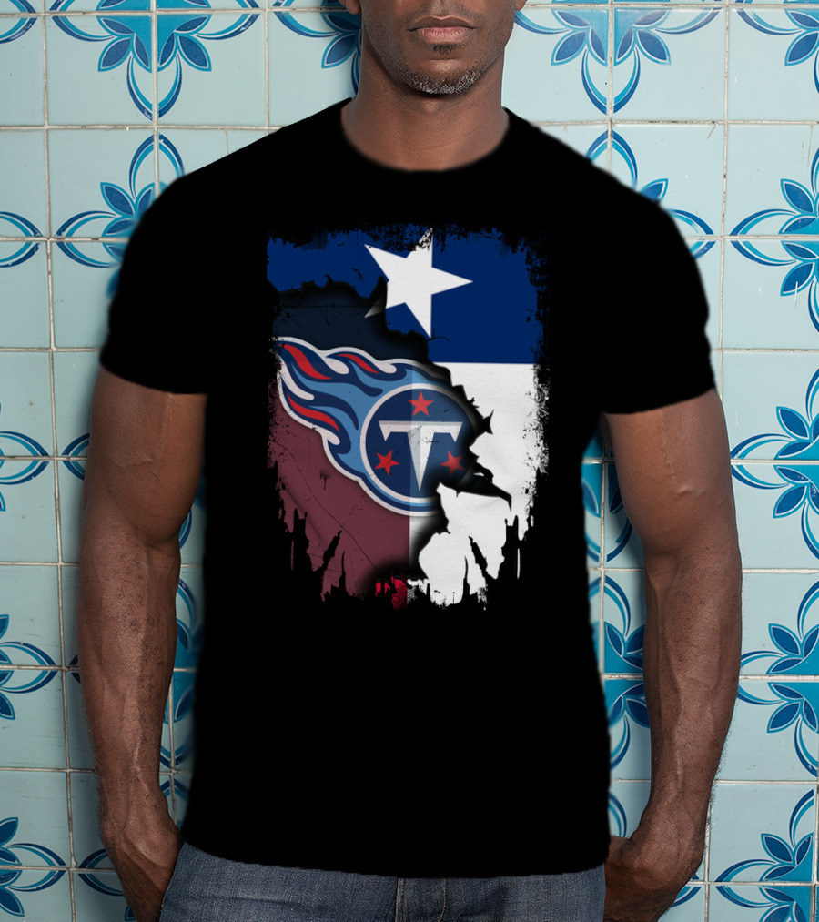 Together Titans Texas Flag Fusion T-Shirt