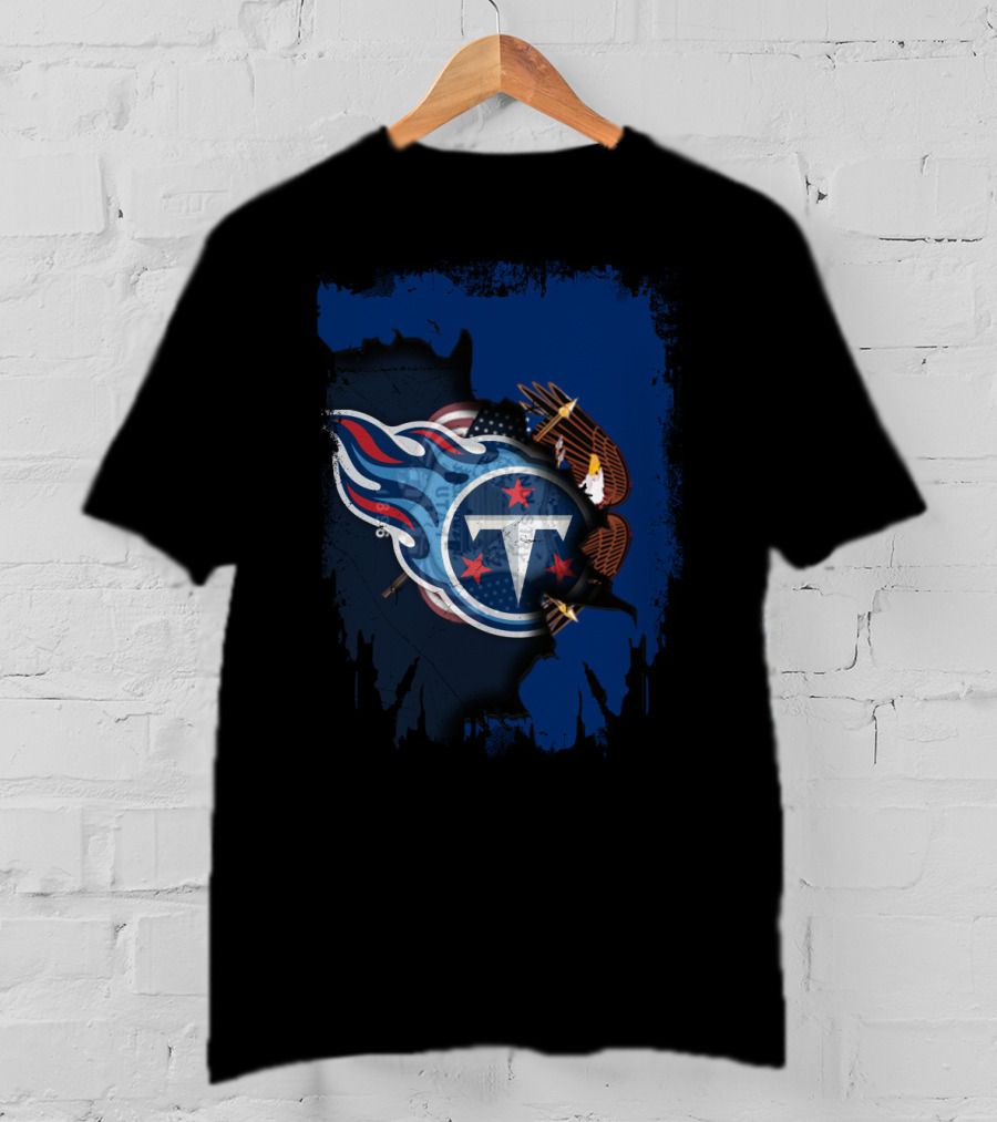 Tennessee Titans Together Utah American Pride Eagle T-Shirt