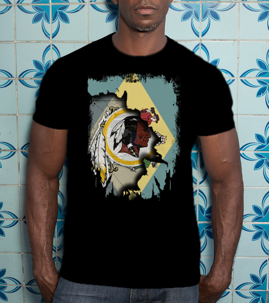 Together Delaware Flag With Redskins T-Shirt