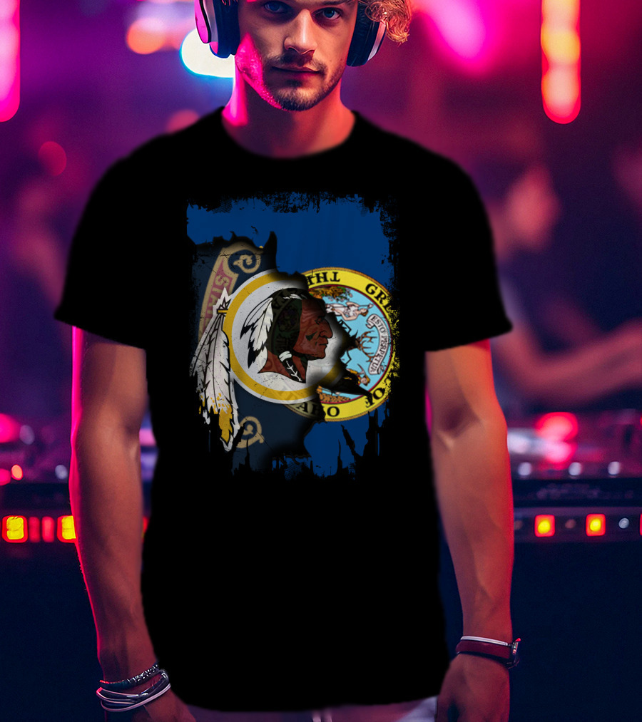 Together Idaho State With Washington Redskins T-Shirt