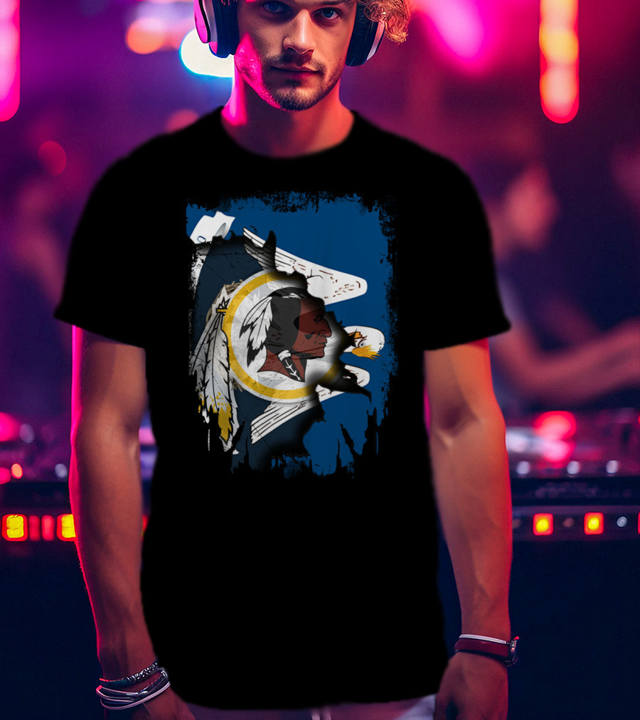 Together Louisiana Redskins Eagle Flag Banner T-Shirt