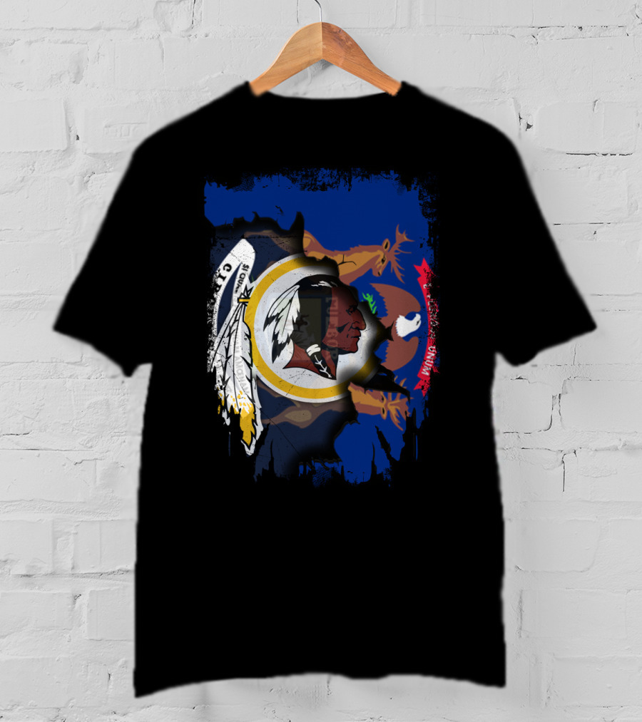 Michigan Unity With Historic Redskins Symbol T-Shirt