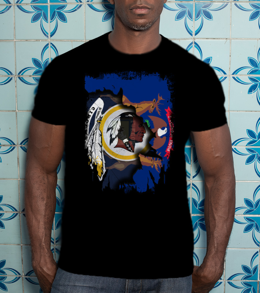 Michigan Unity With Historic Redskins Symbol T-Shirt