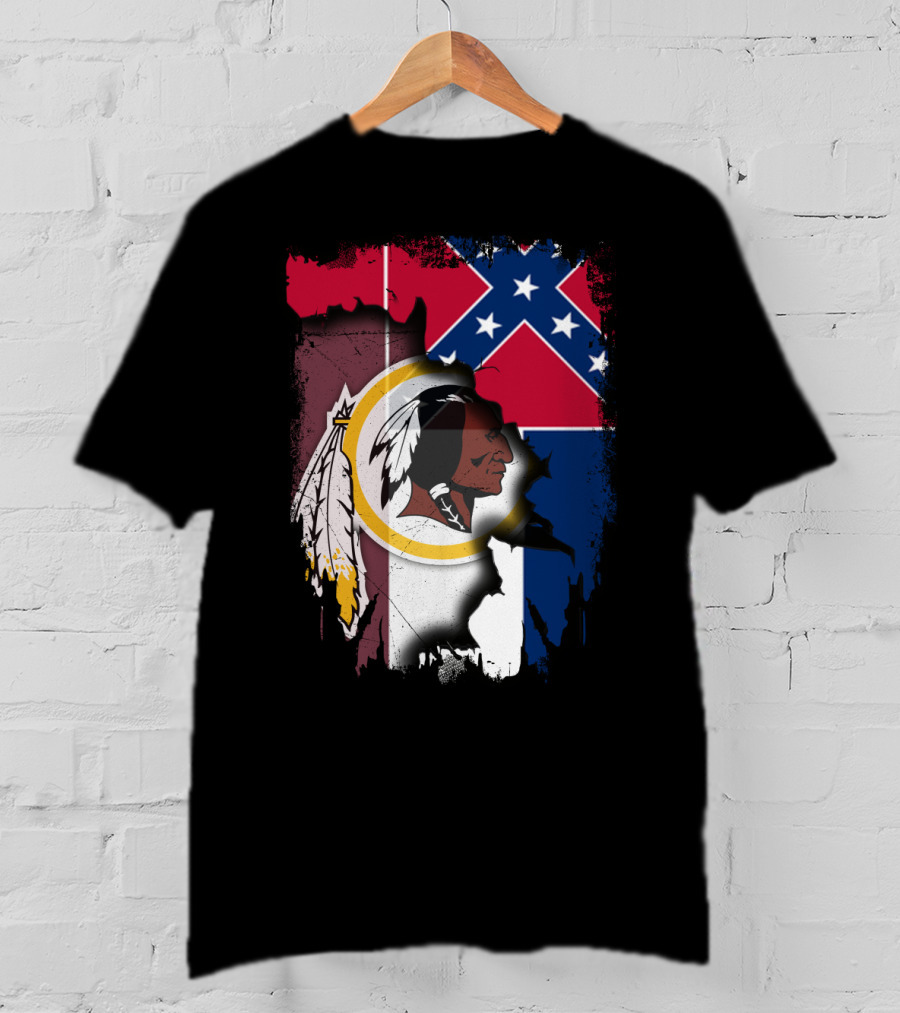 Together Mississippi Redskins Flag Fusion T-Shirt