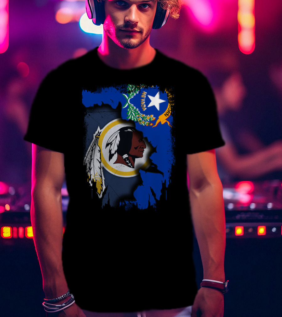 Nevada Pride With Washington Redskins T-Shirt
