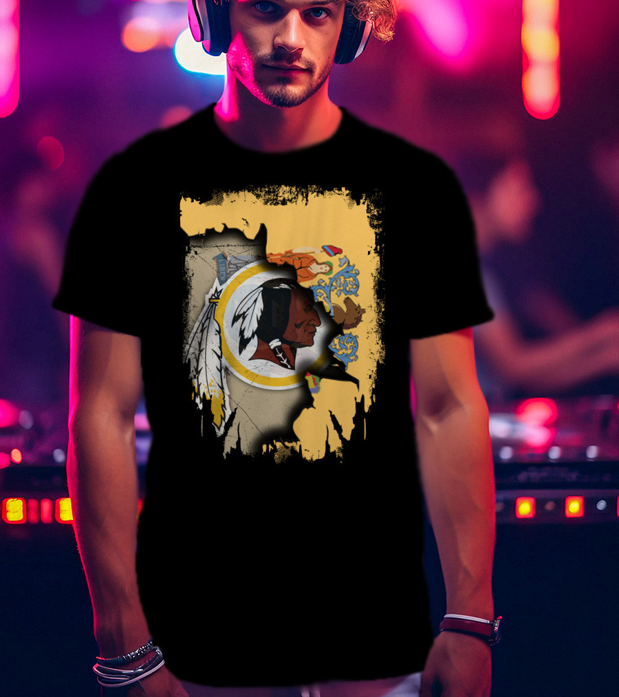 New Jersey And Redskins Unity Collaboration T-Shirt