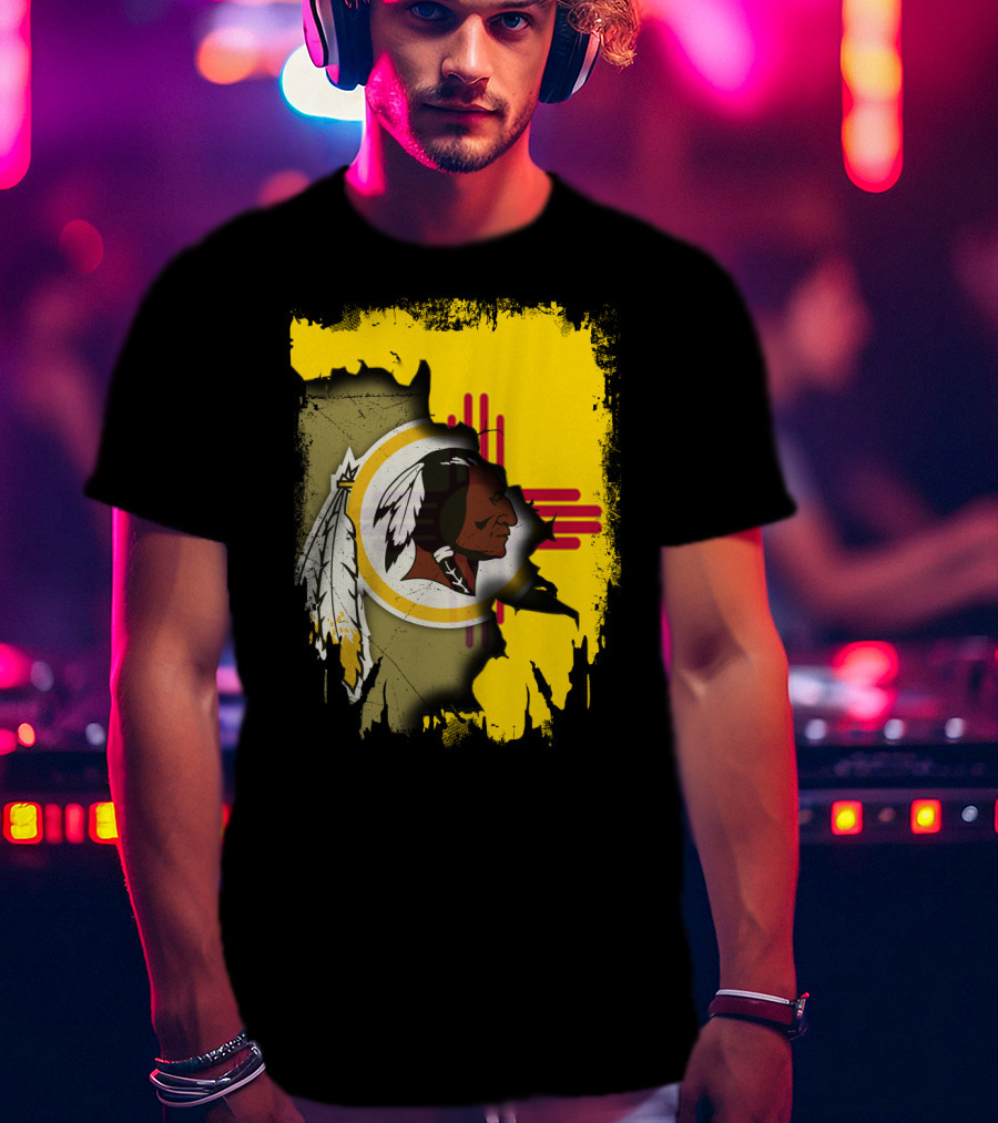 New Mexico Together Redskins Logo Zia Symbol T-Shirt