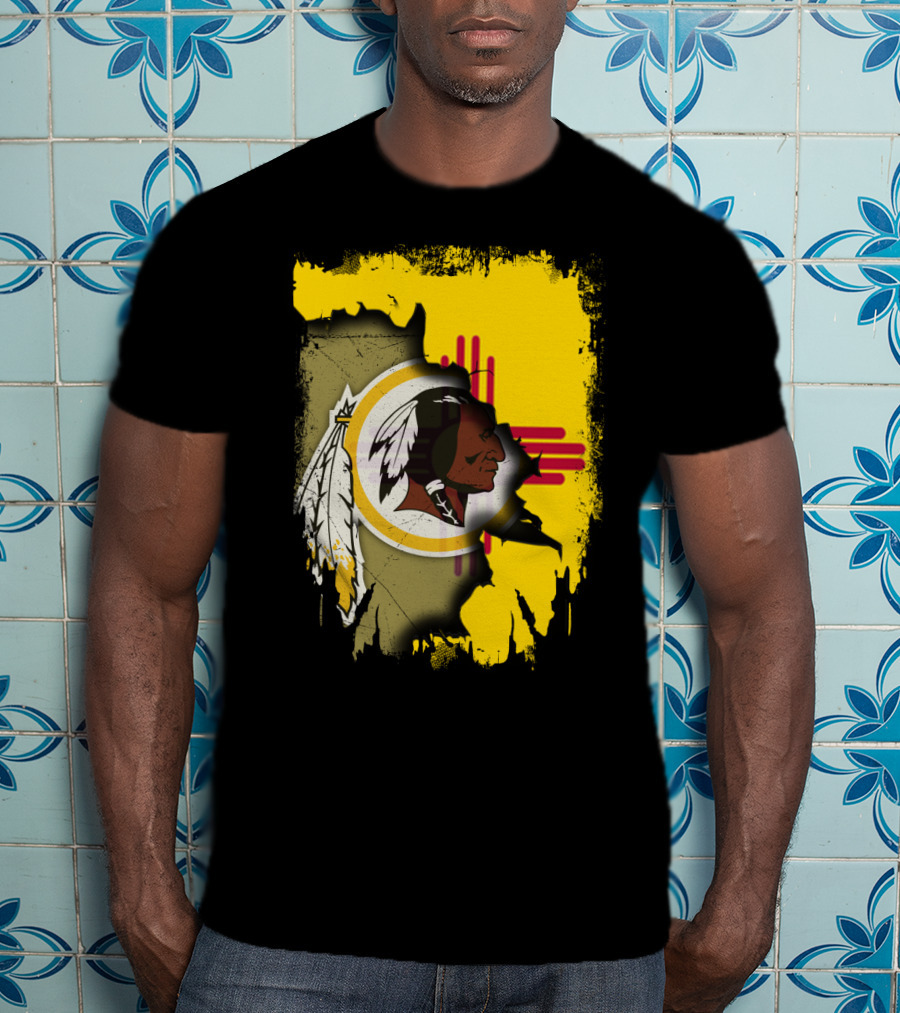 New Mexico Together Redskins Logo Zia Symbol T-Shirt