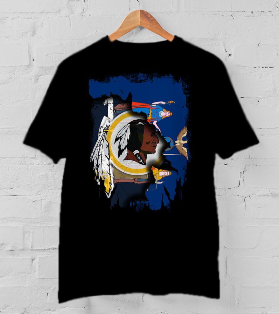 Together New York With Redskins Football And Comics Crossover T-Shirt