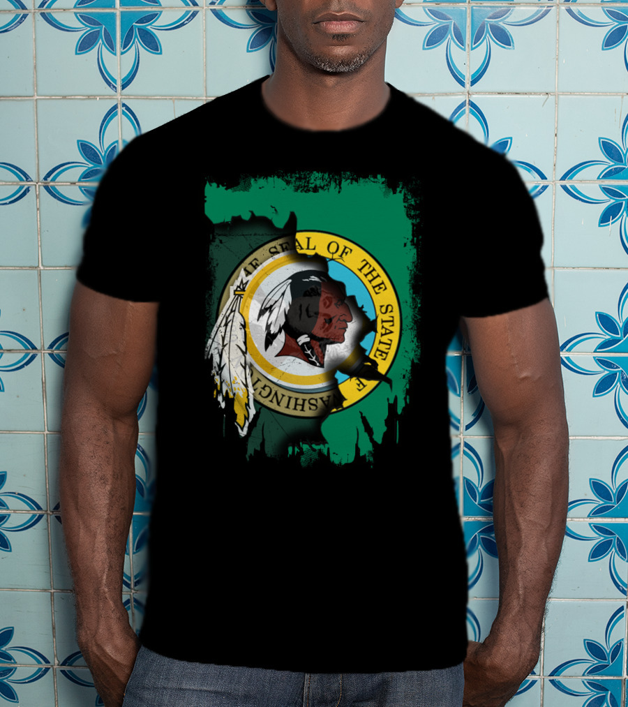 Together Washington State Seal Redskins T-Shirt