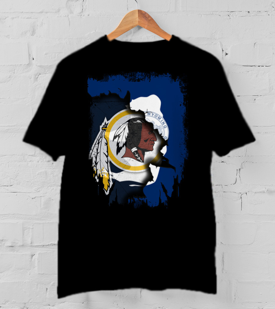 Wyoming State Pride With Redskins T-Shirt