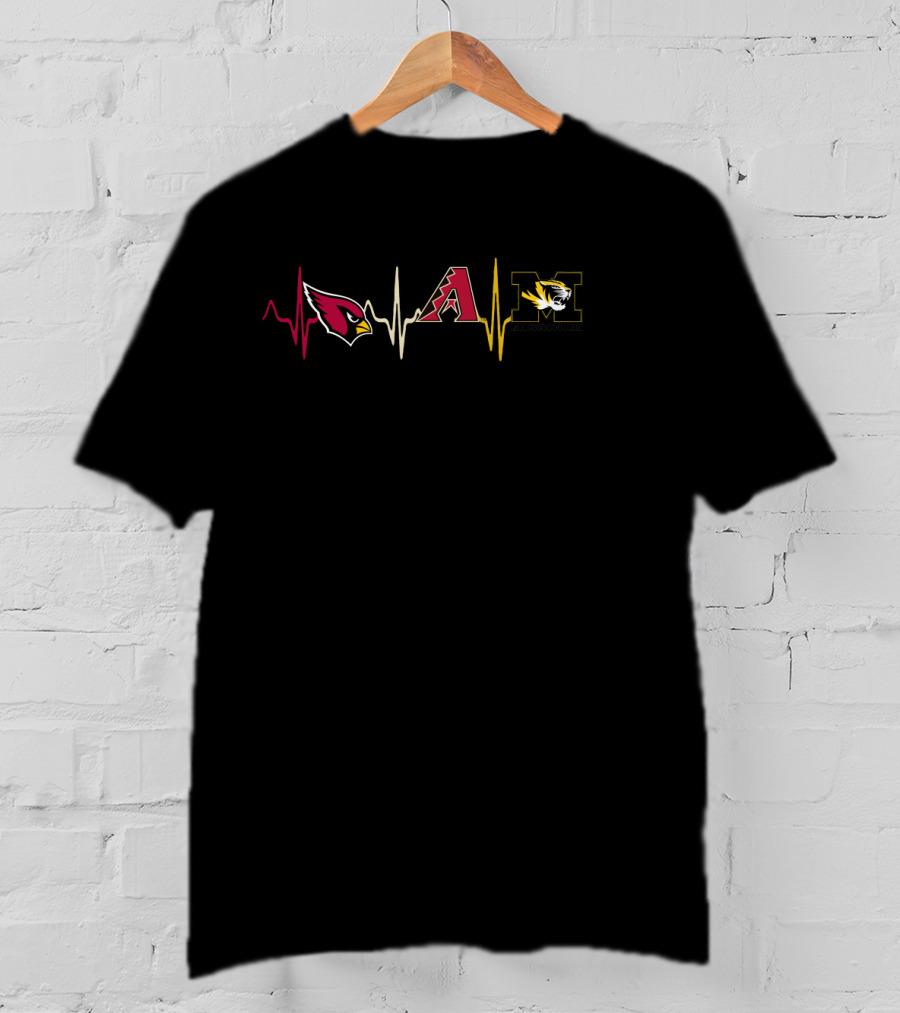 Love Cardinals Arizona Diamondbacks Mizzou Mti Sports Fandom T-Shirt