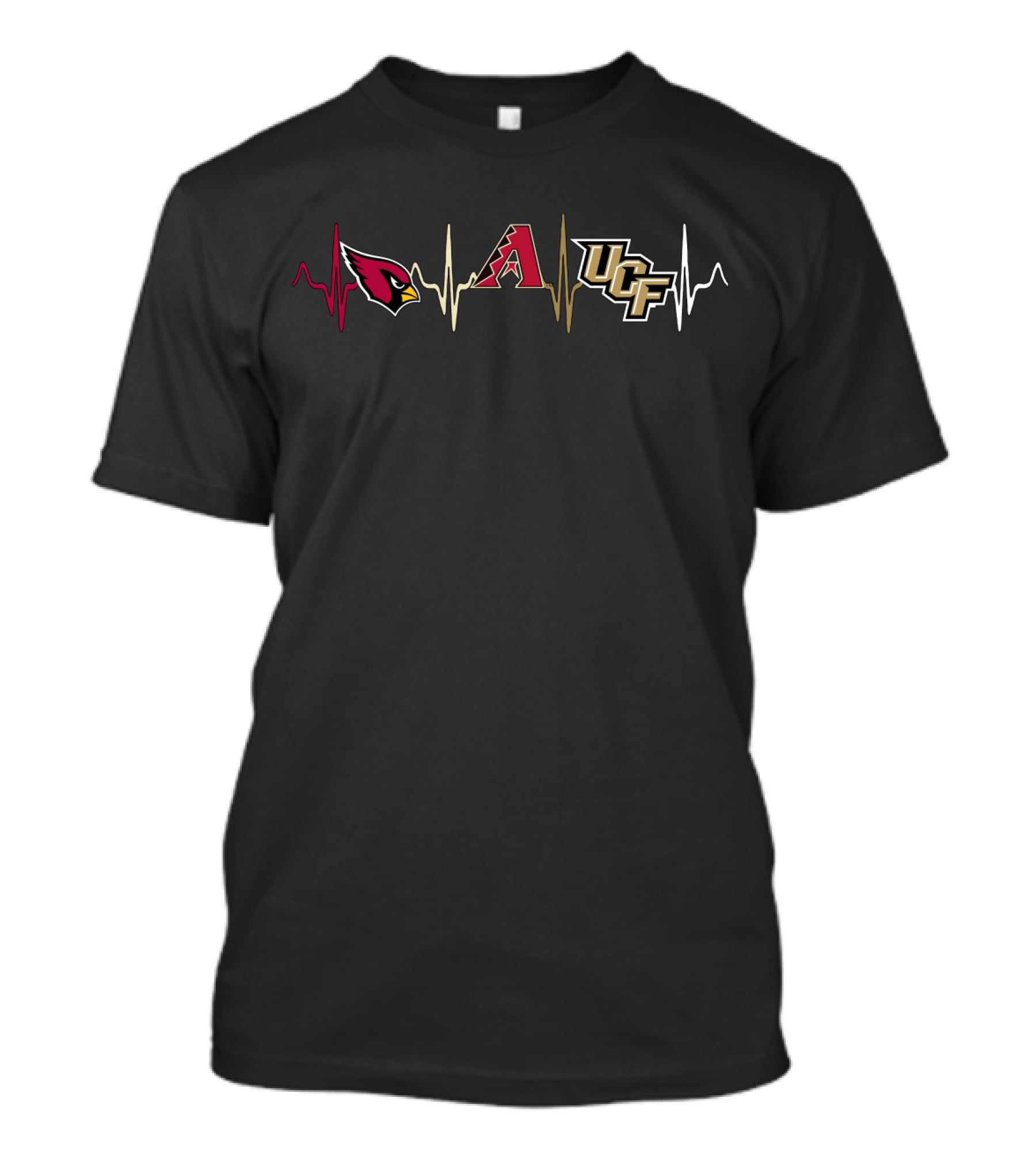 Cardinals Diamondbacks Ucf Heartbeat T-Shirt