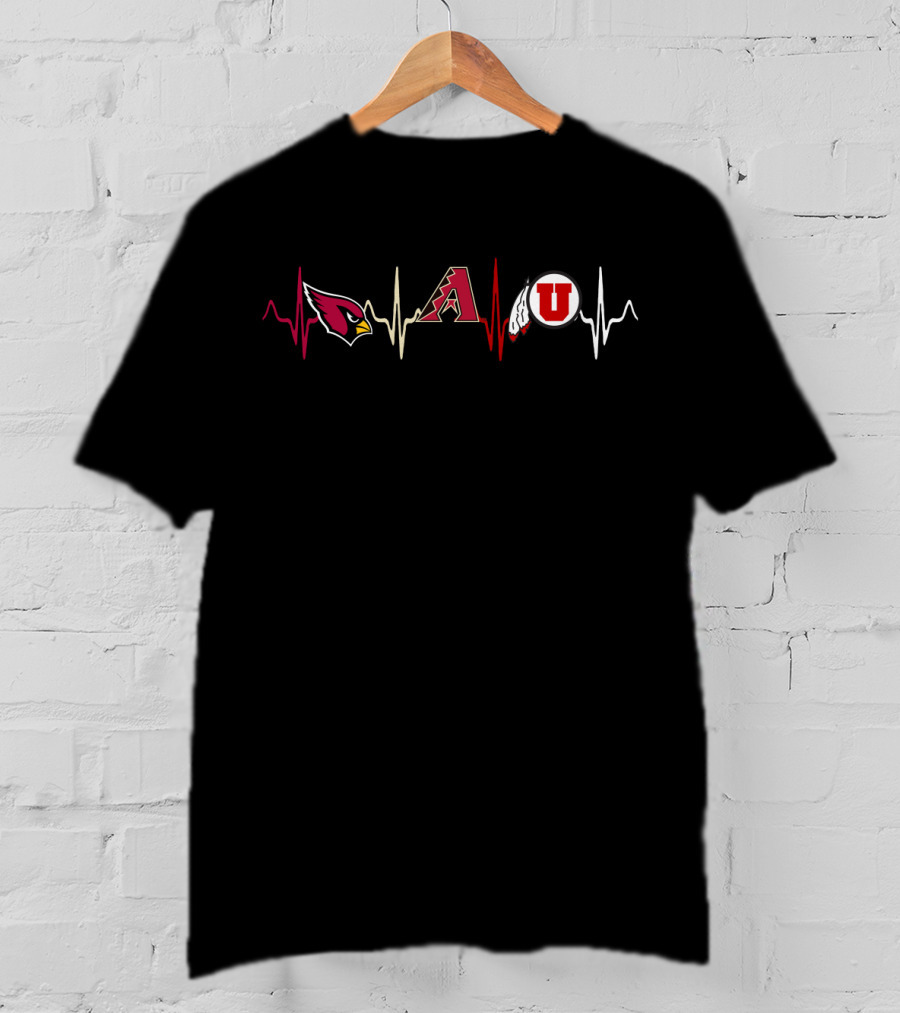 Cardinals Diamondbacks Utah Utes Love T-Shirt