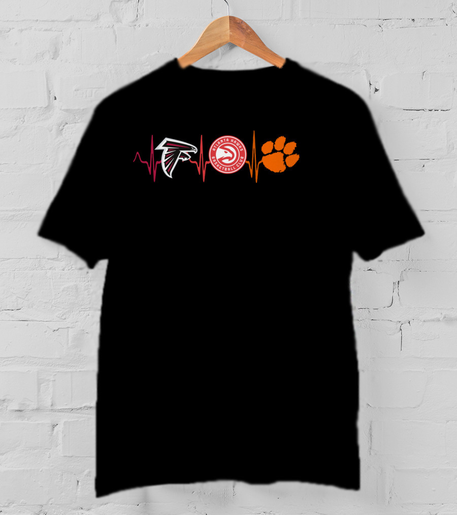 Atlanta Falcons Hawks Clemson Tigers Ct T-Shirt