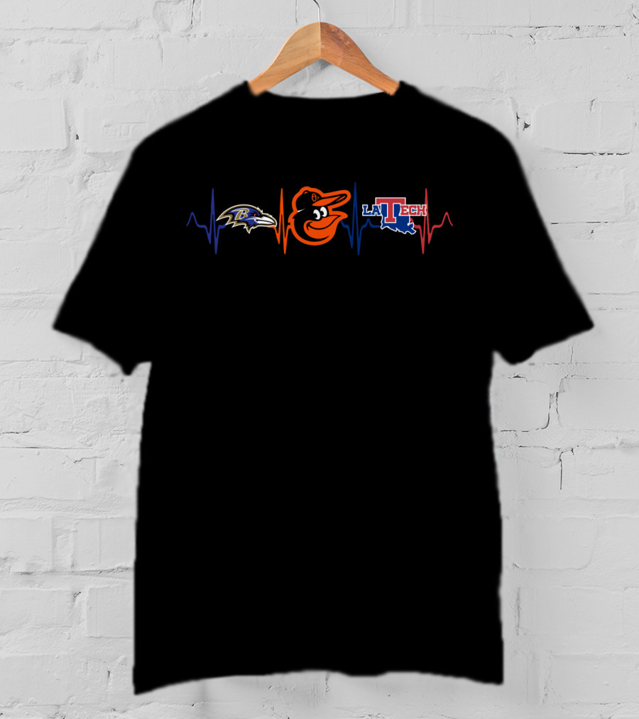 Love Ravens Baltimore Orioles La Tech T-Shirt