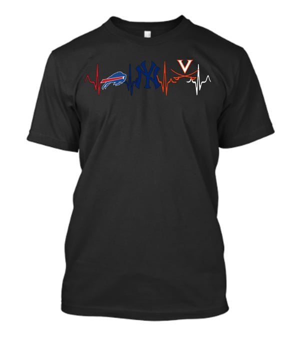 Love Buffalo Bills New York Yankees Virginia Cavaliers T-Shirt