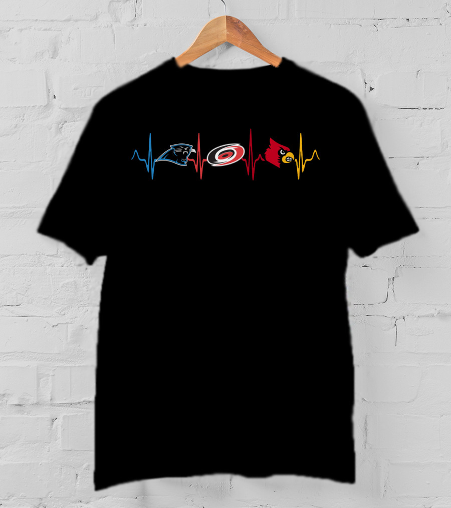 Love Panthers Hurricanes Cardinals Lc T-Shirt