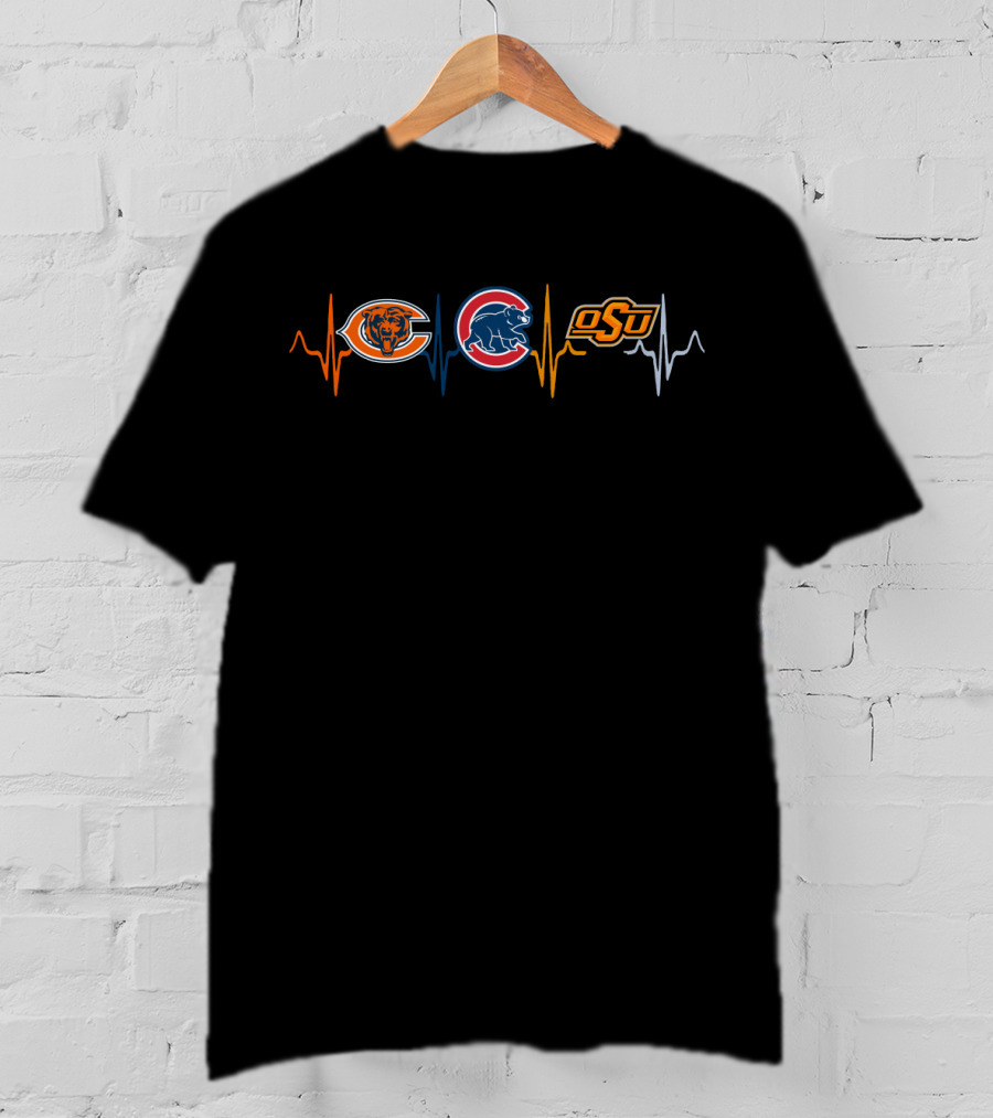 Chicago Bears Chicago Cubs Oklahoma State Cowboys Osc T-Shirt