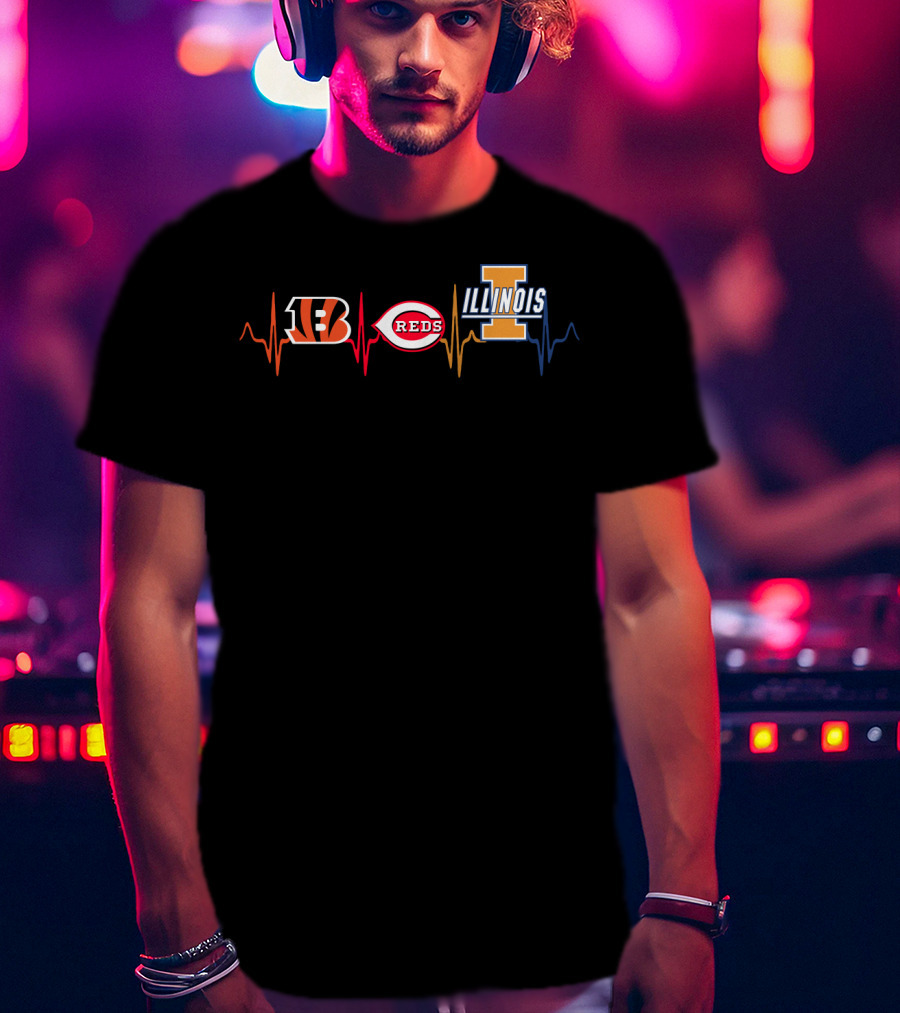 Love Bengals Reds Illinois T-Shirt