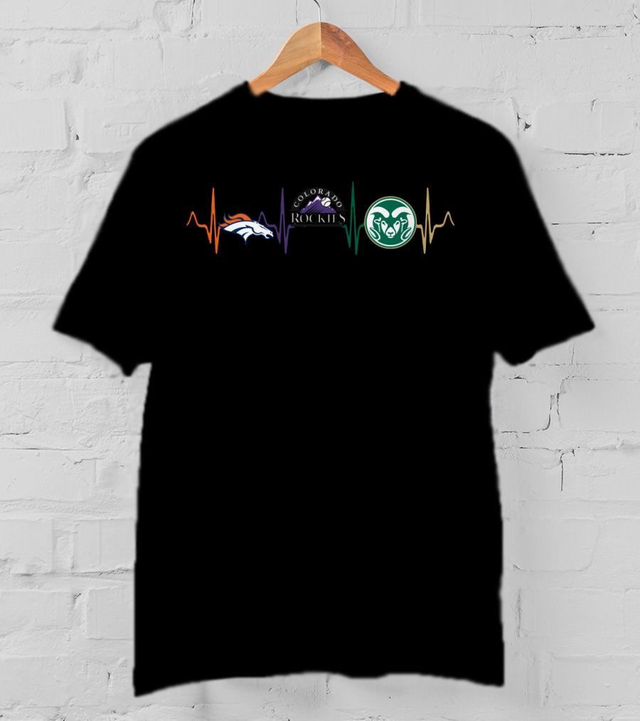 Colorado Broncos Rockies Rams Love Csr T-Shirt
