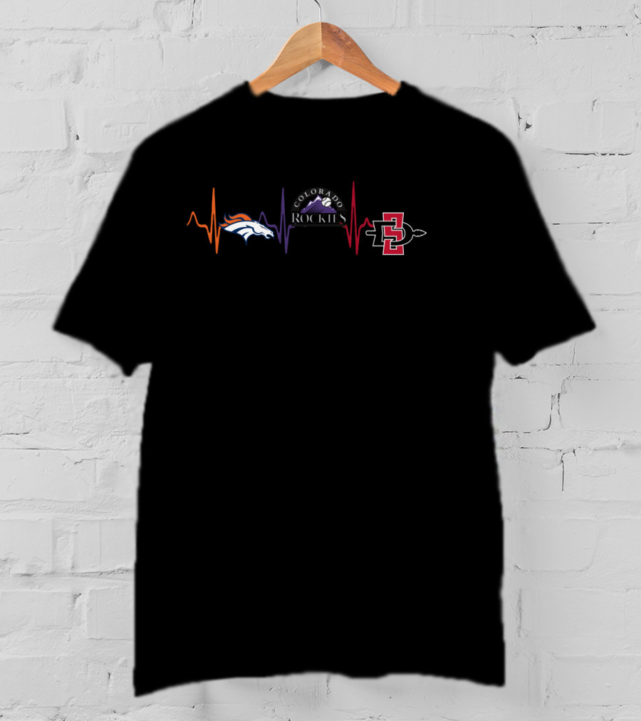 Love Broncos Rockies Colorado Sdsa T-Shirt