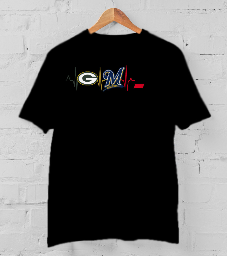 Love Packers Brewers Cincinnati Bengals Fan Pulse T-Shirt