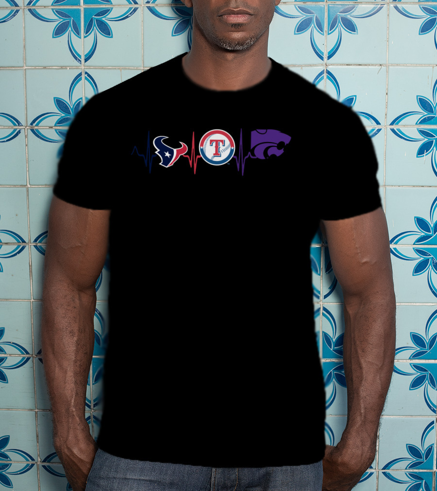 Love Texans Rangers Wildcats Ksw Team Spirit T-Shirt