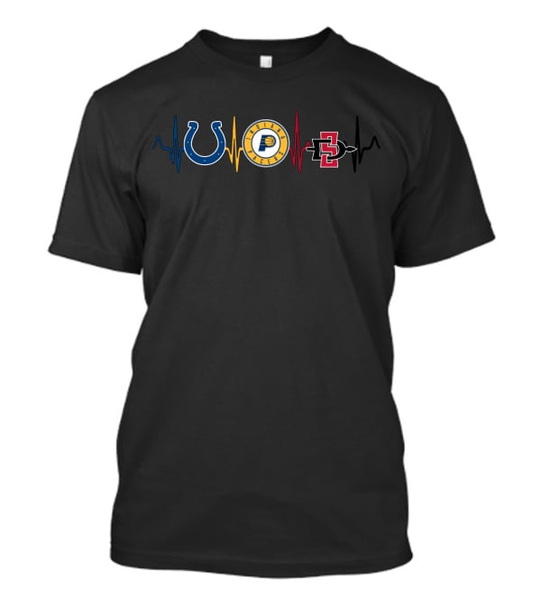 Colts Pacers Sdsa Heartbeat T-Shirt