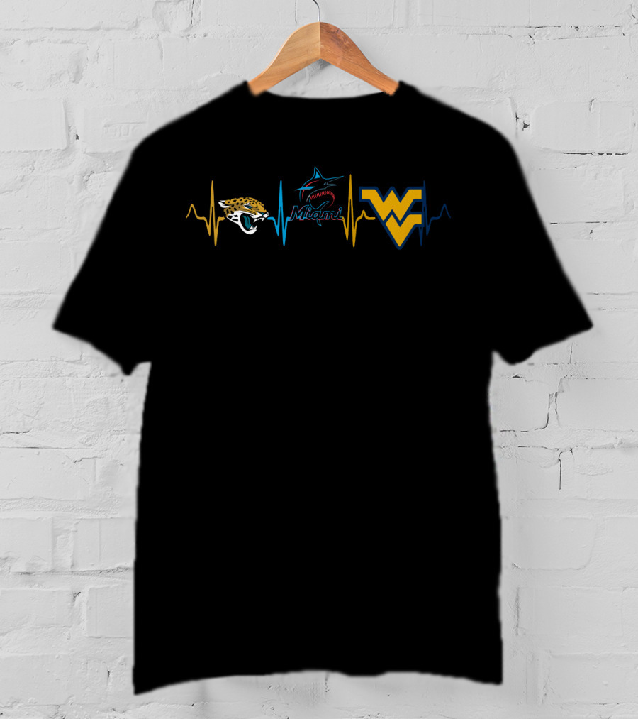 Jaguar Miami Marlins West Virginia Love T-Shirt