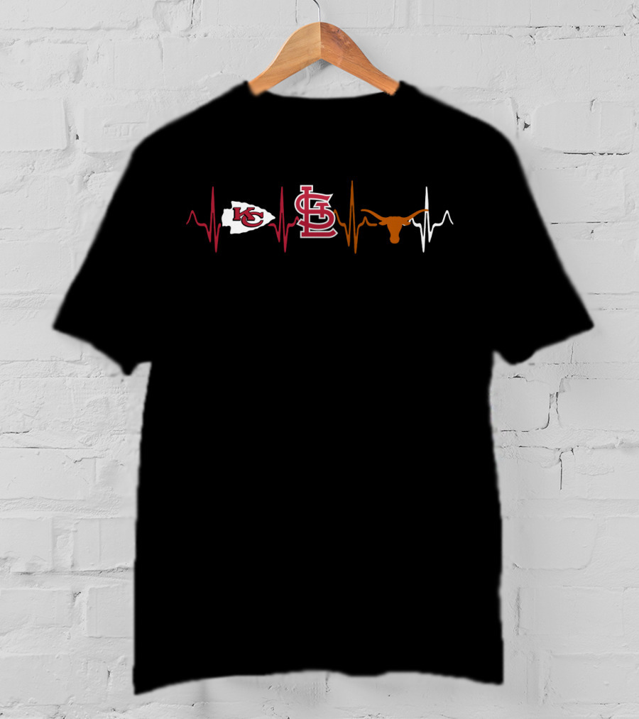 Love Kansas City Chiefs St. Louis Cardinals Texas Longhorns T-Shirt