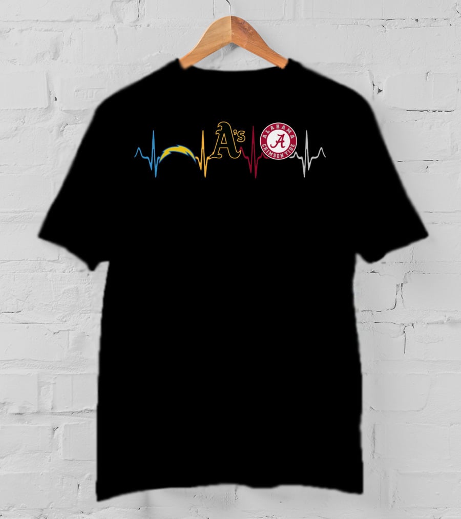 Chargers Athletics A's Alabama Crimson Tide Act T-Shirt