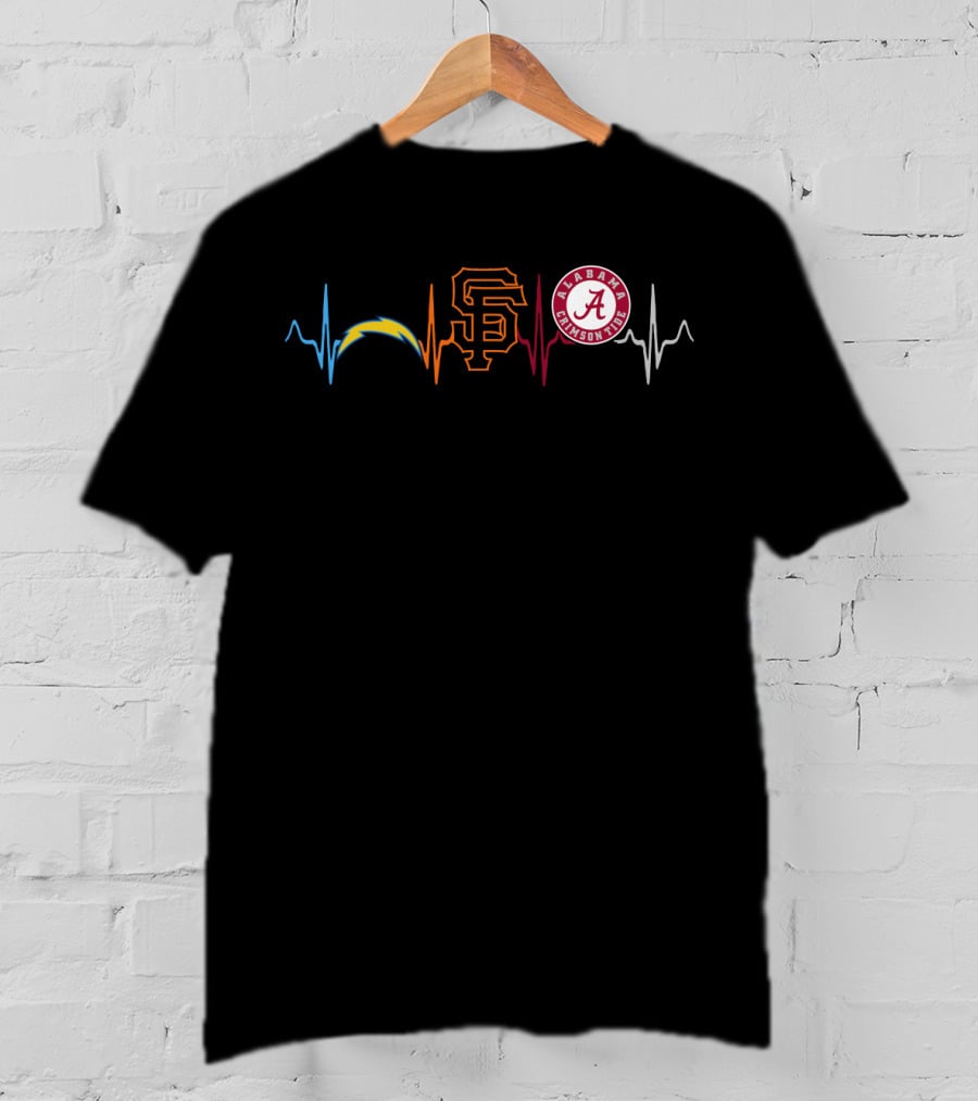 Chargers Logo Giants Logo Alabama Crimson Tide Logos T-Shirt