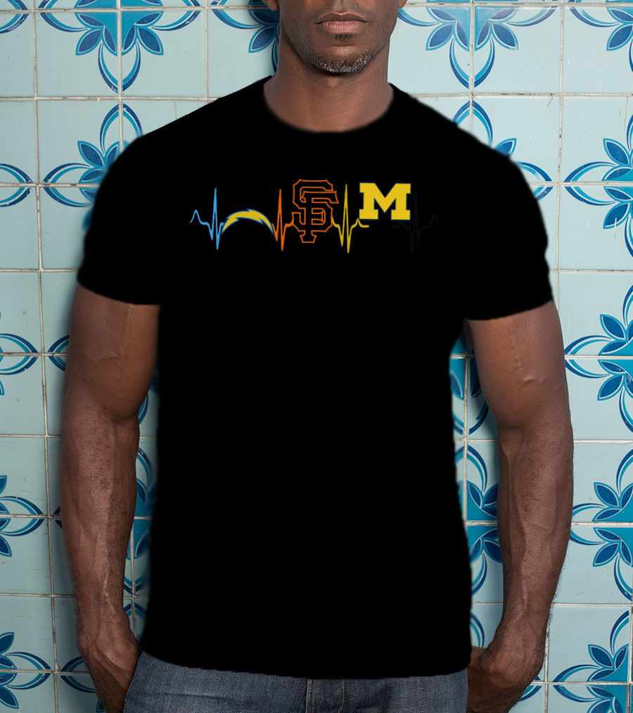 Chargers Giants Michigan Love T-Shirt