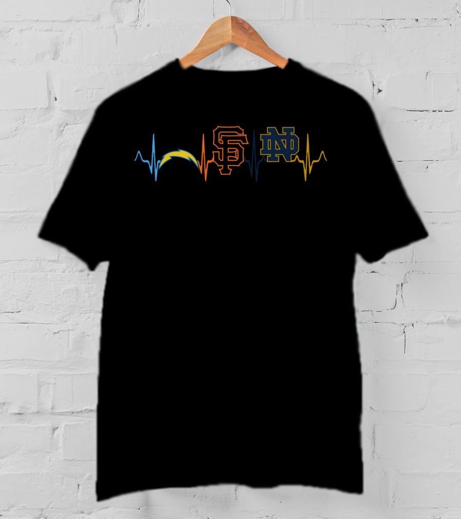 Love Chargers San Francisco Notre Dame T-Shirt