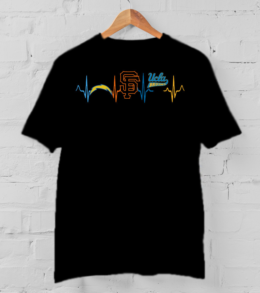 Love Chargers San Francisco Giants Ucla Bruins T-Shirt