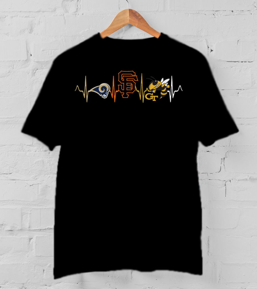 Love Rams Giants Georgia Tech Gyj Icons T-Shirt