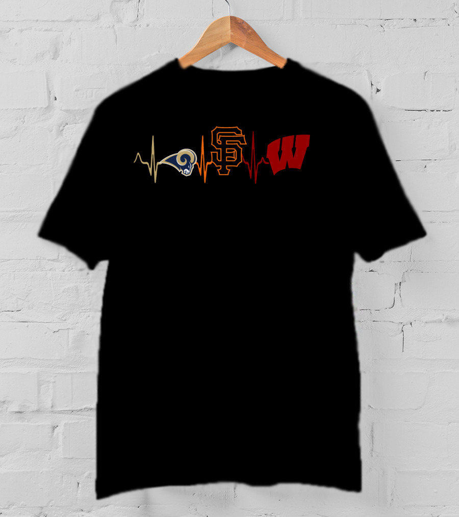 Love Rams Sf Giants Wisconsin Wb T-Shirt