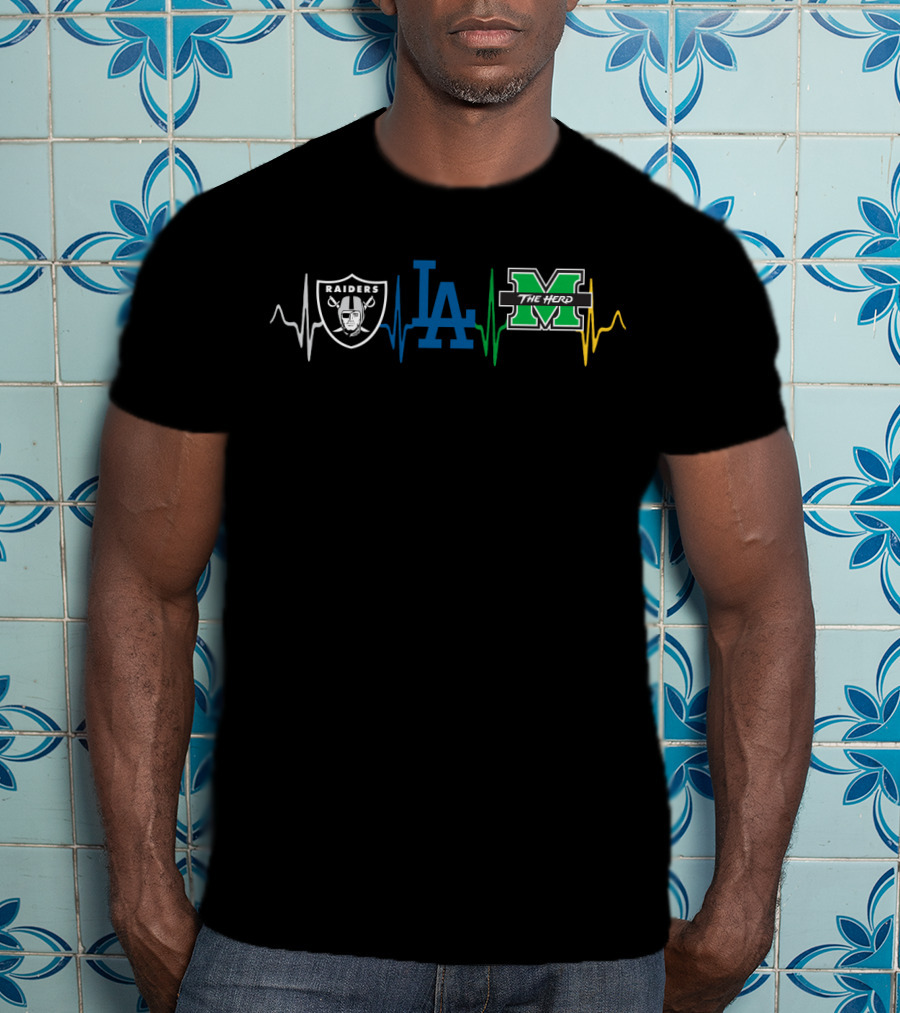 Raiders La Dodgers Marshall The Herd Mth T-Shirt