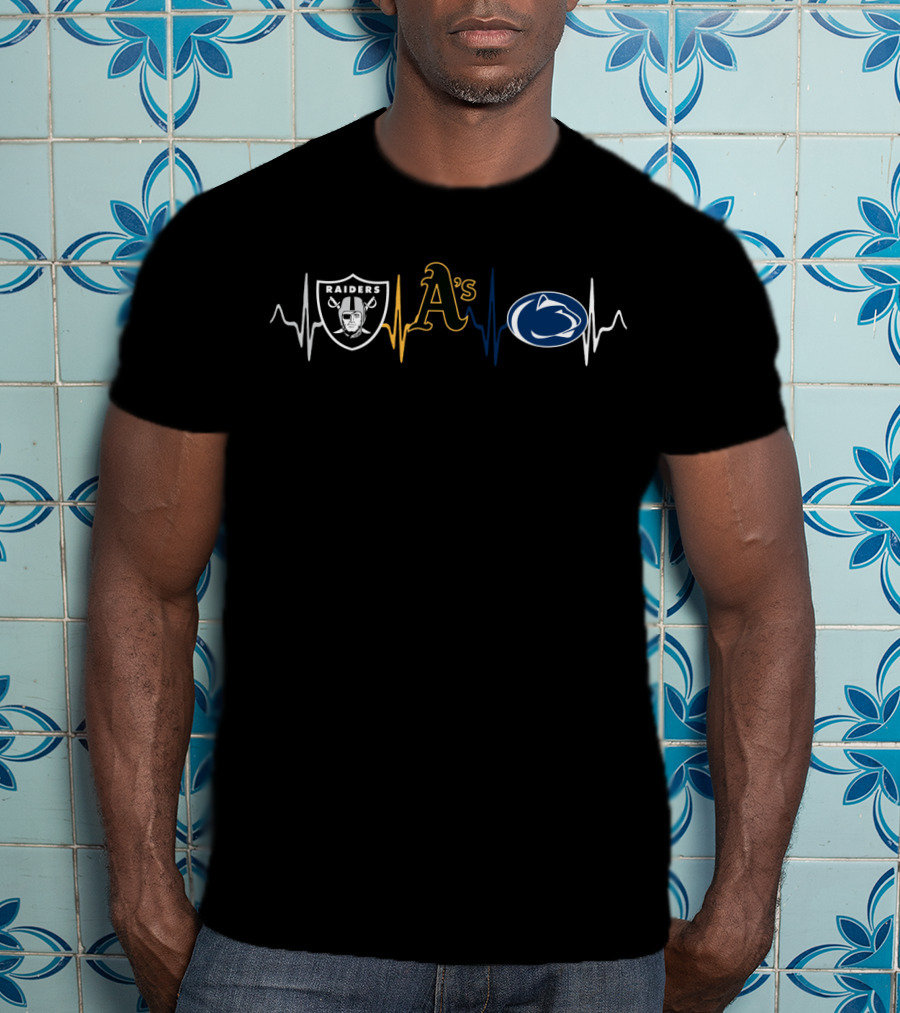 Raiders Athletics Psnl Heartbeat T-Shirt
