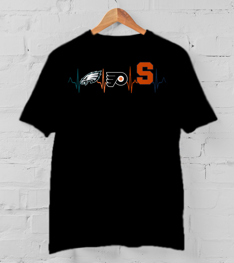 Philadelphia Eagles Flyers Syracuse Pulse T-Shirt