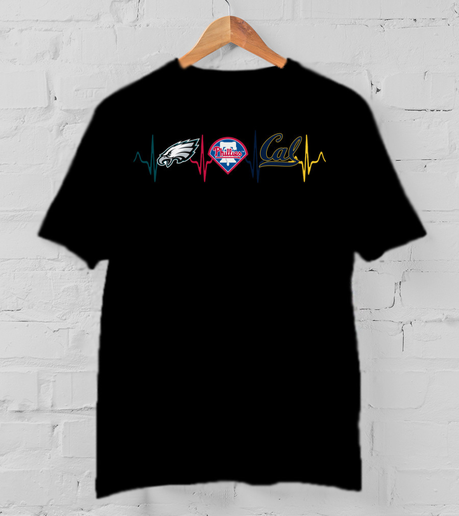 Eagles Phillies Cal Heartbeat Cgb T-Shirt