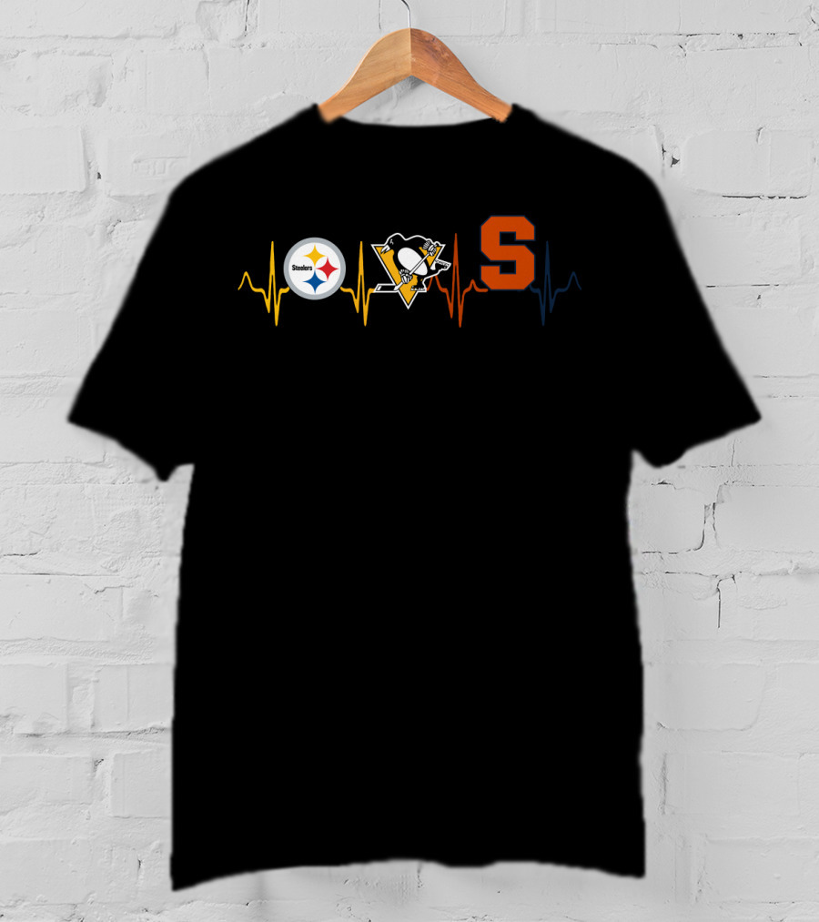 Steelers Penguins So Heartbeat Sports Fan T-Shirt